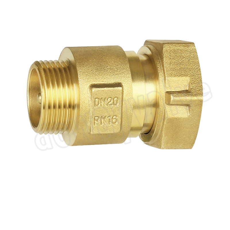 3/4" in-Line Check Valve Brass Spring Loaded Inline for Water Meter