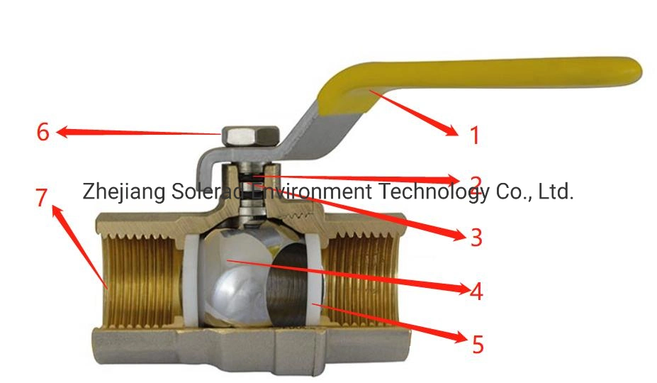 Cw617n Brass Made Brass Ball Valves for Heating