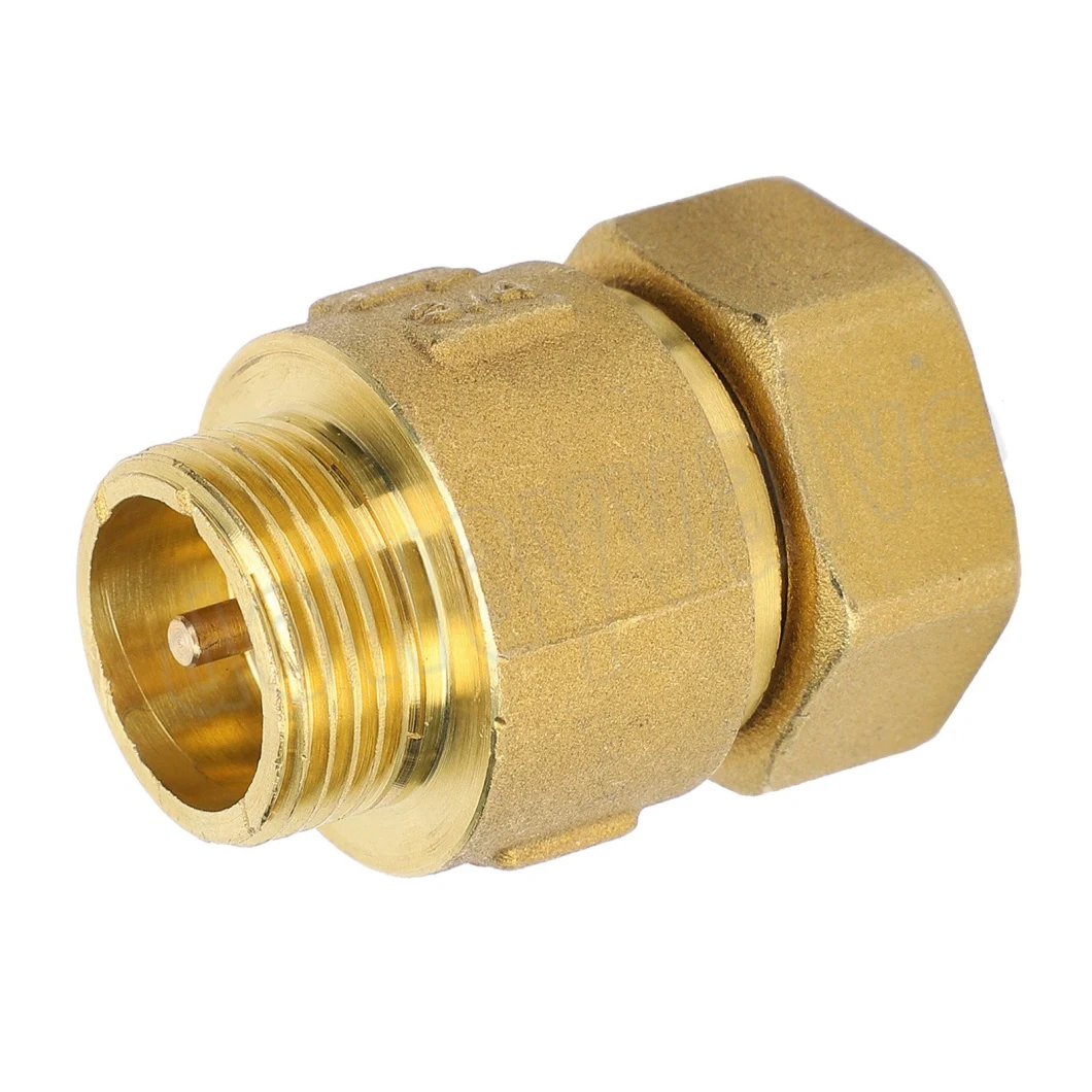 3/4" in-Line Check Valve Brass Spring Loaded Inline for Water Meter