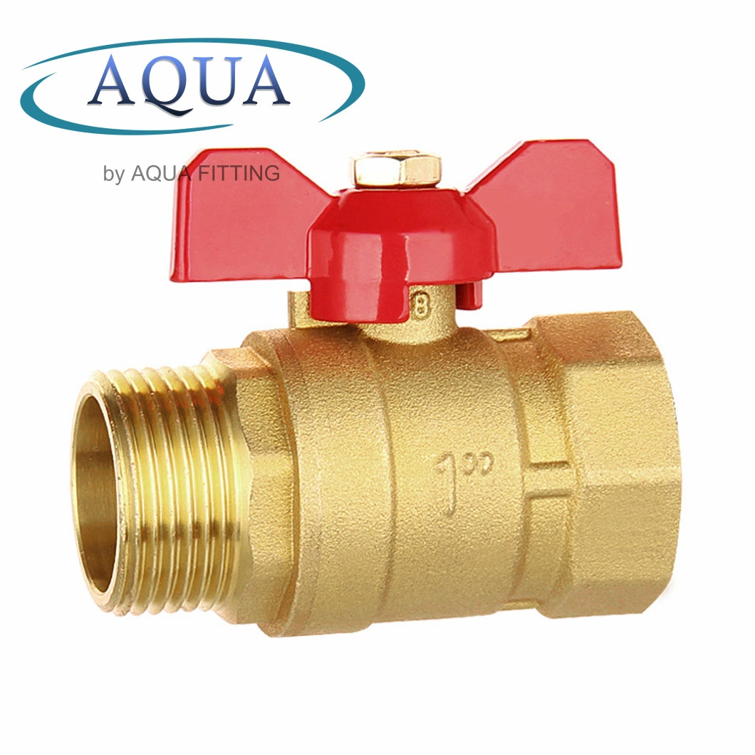 Thread Brass Ball Valve with Butterfly Handle