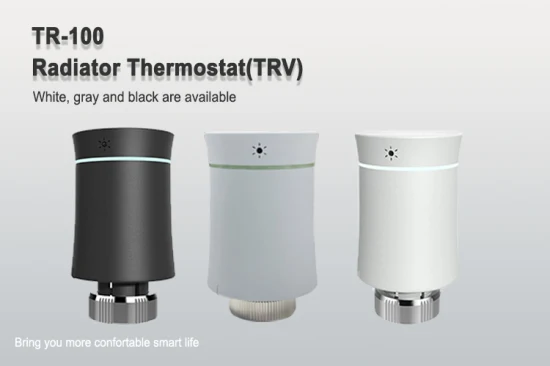 Inalámbrico programable inteligente Tuya Zigbee WiFi calefacción automática Trv válvula de radiador termostático